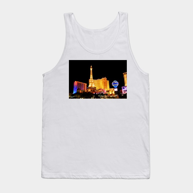 Paris Hotel Las Vegas United States of America Tank Top by AndyEvansPhotos